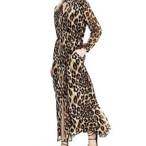 Banana Republic Leopard maxi dress